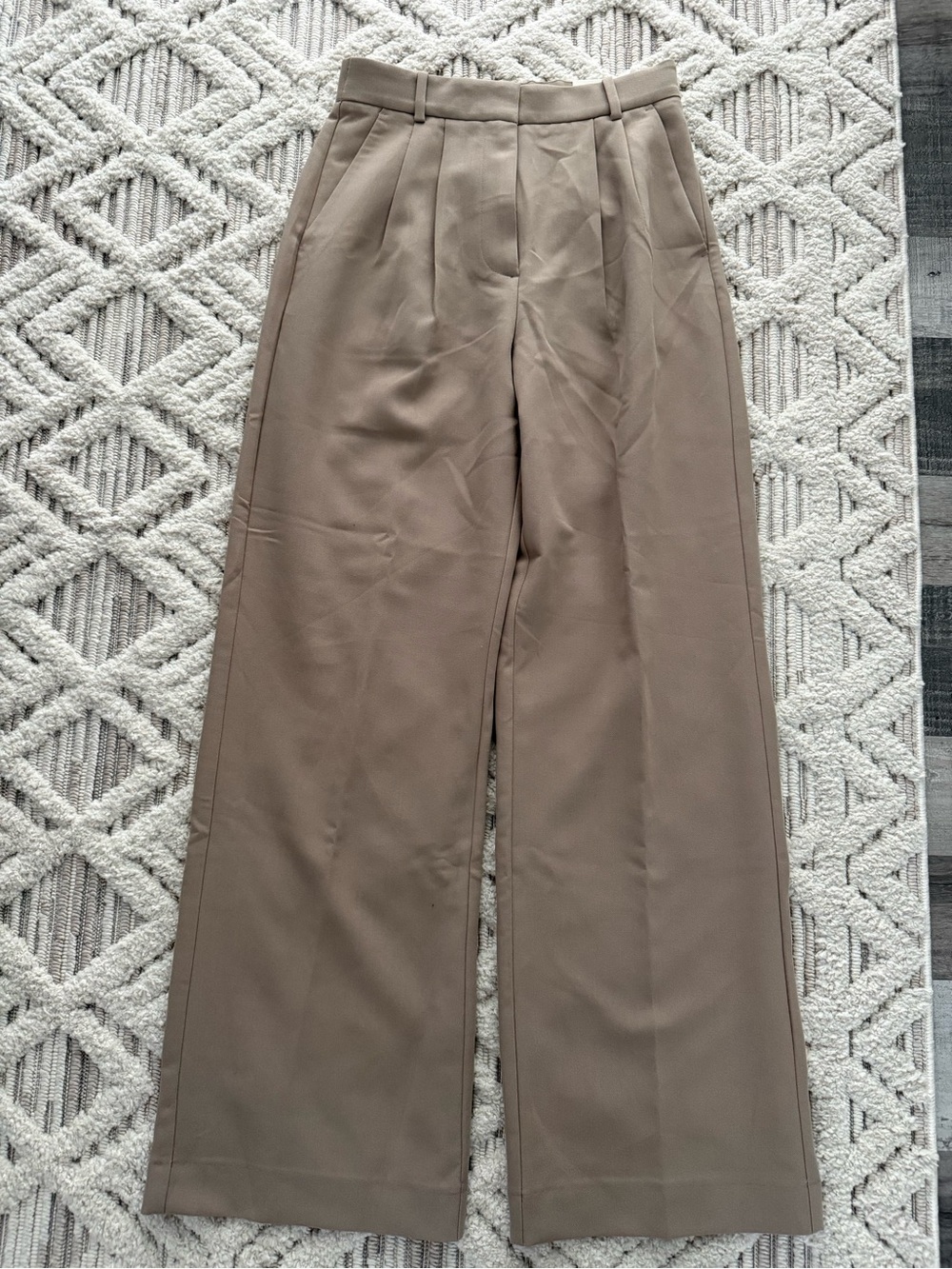 Abercrombie and Fitch Tan Wide Leg Dress Pants